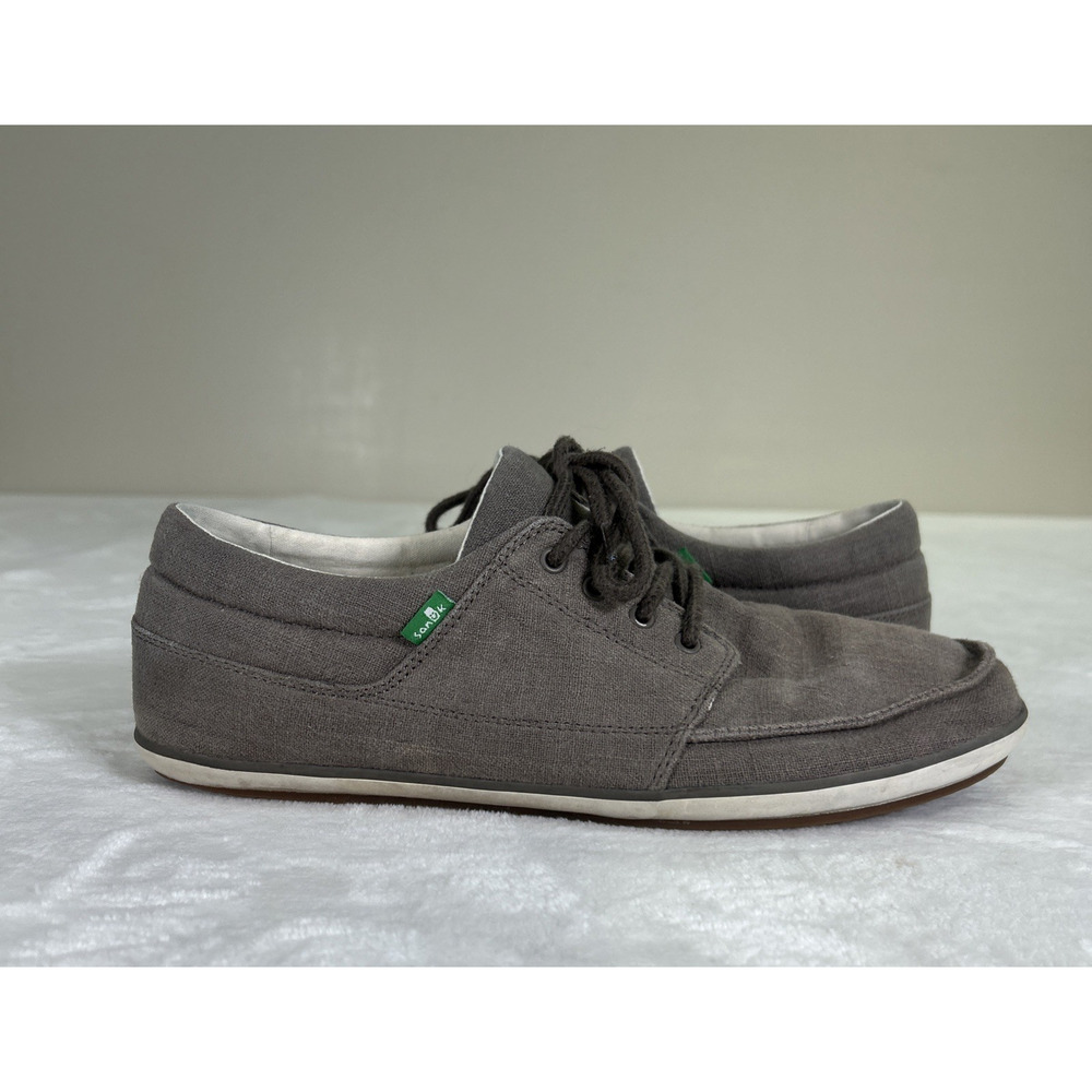 Sanuk TKO Shoes Mens Size 12 Tennis Low Top Lace Up Brown SMF11194 Bnfts Charity - Picture 5 of 13
